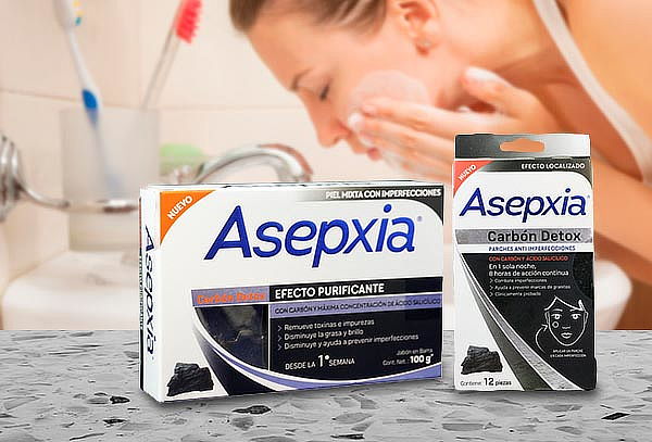 Pack Asepxia: Jabones + Antiinperfección línea Carbón Detox