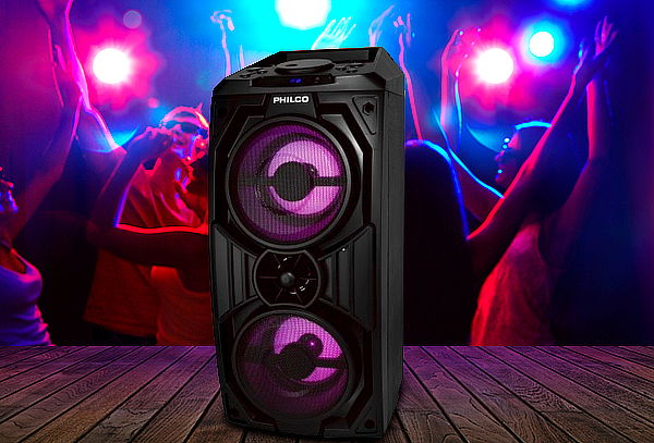 Parlante karaoke 540 BK Portátil Bluetooth PHILCO