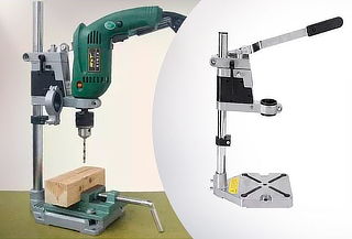 Prensa taladro con soporte pedestal y porta taladro