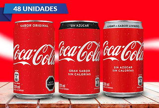 Pack de 48 Coca Cola de 220ml a elección 