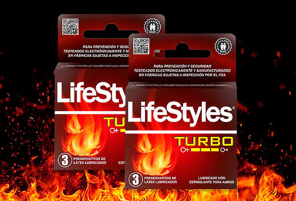 Pack 6 Preservativos LifeStyles Turbo