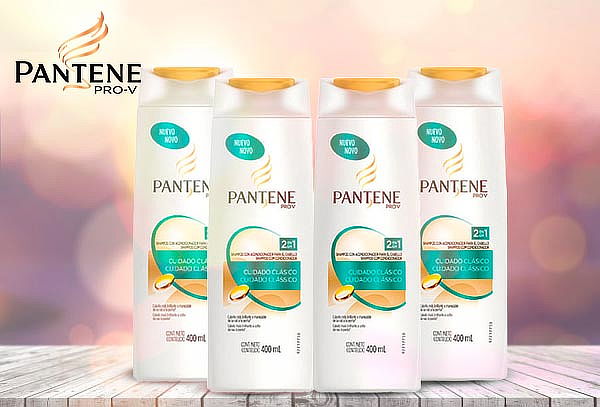 Pack de 4 Shampoo Pantene Clásico de 400 ML