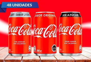 Pack de  48 Latas de Coca-Cola 350 cc a Elección