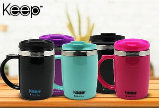 Pack 2 Mug Termo Colores 400 ml Keep, color a elección.