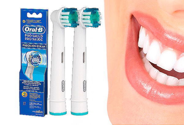 Oral-B Pro Salud Precision Clean Cabezales de repuesto para cepillo dental  eléctrico 4 Unidades