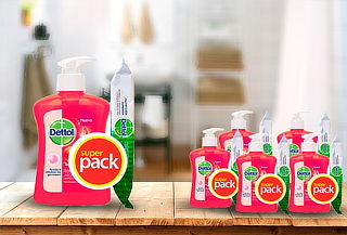 Pack 6 Dettol Revitalizante + 6 Toallitas Humedas