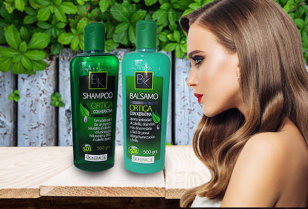 Shampoo y Bálsamo de Ortiga y Keratina Biokerasse