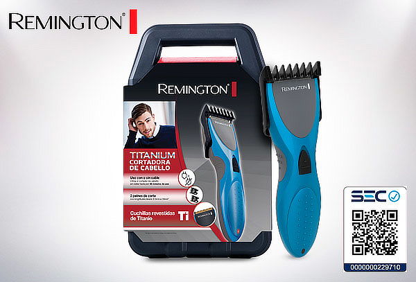 Corta pelo inalámbrica con cuchillas de Titanio Remington