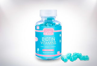 1,2 o 3 frascos de vitaminas para cabello Biotin Vitamins