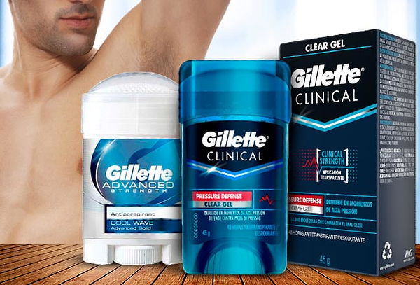 Pack 2 Desodorantes Cool Wave + Gillette Clinical Gel Pres 