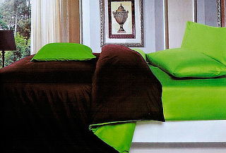 Set Cubre Plumón Bicolor + Sábana + Fundas de 2 Plazas 