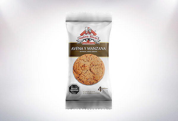 Galletas Avena Manzana 50g NUTRABIEN