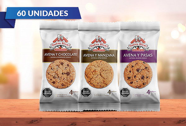 Galletas Avena Manzana 50g NUTRABIEN