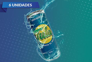 Pack 6 latas de bebida energética Tula, 250 ml.