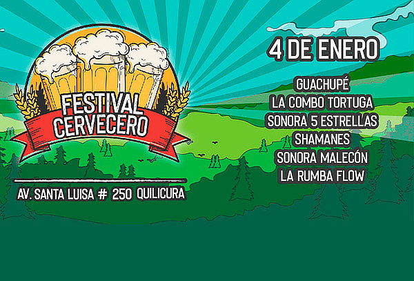 Festival Cervecero: Combo Tortuga, Shamanes, Guachupe 