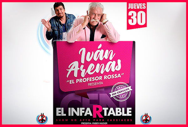 2 Entradas para Ivan Arenas (Profesor Rossa), Maipú