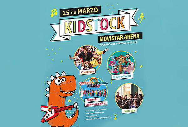Festival de Niños Kidstock 15 de Marzo 2020, Movistar Arena 