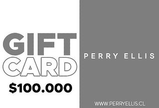 Gift Card Perry Ellis de $100.000 Acumulable (Web/Tienda)