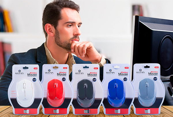 Mouse Óptico Inalámbrico Marca Ultra