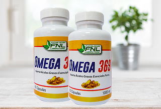 Pack 2 Frascos de 60 Cápsulas de Omega 3, 6 y 9 FNL
