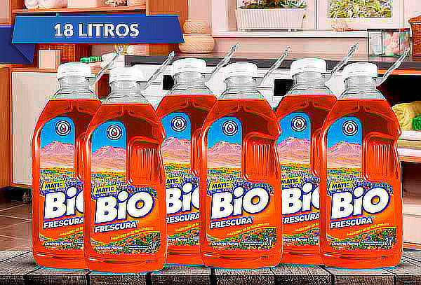 18 Litros Detergente Líquido Bio Frescura, aroma a elección