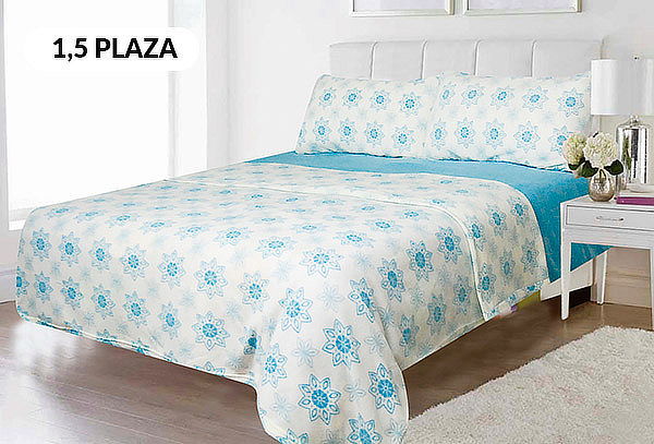 Juego de Sabanas Polar Estampadas. Marca Doral 1.5