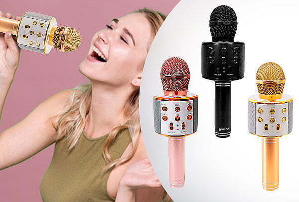 Microfono parlante karaoke MK, diseño a Elección