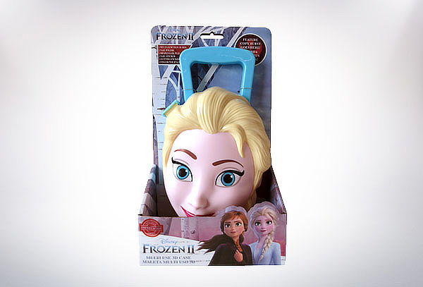 Maleta de Elsa de Frozen, pintura de uñas