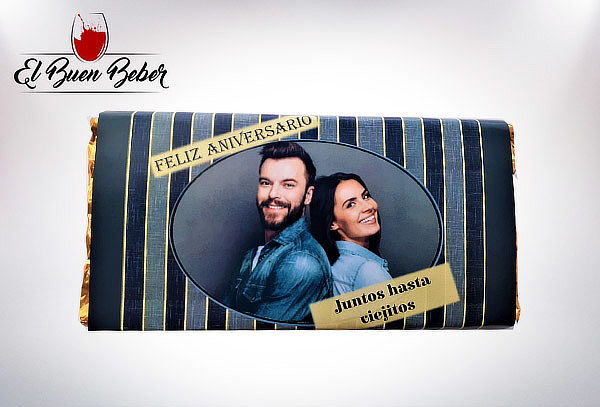 Chocolate de Leche con Etiqueta personalizada para Regalo