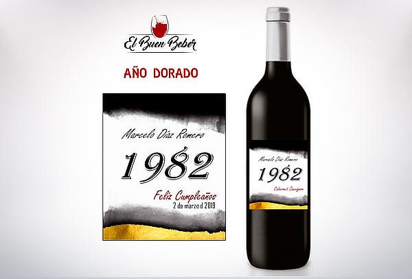Vino con Etiqueta Personalizada para Regalo