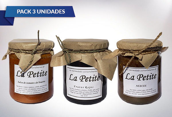 Pack La Petite: 1 Salsa de Tomate + 2 Mermeladas + Despacho