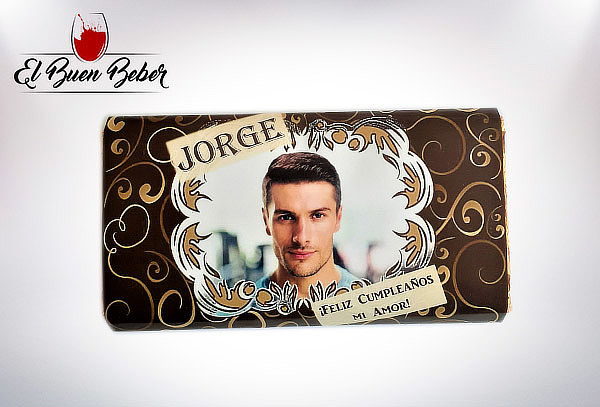 Chocolate de Leche con Etiqueta personalizada para Regalo