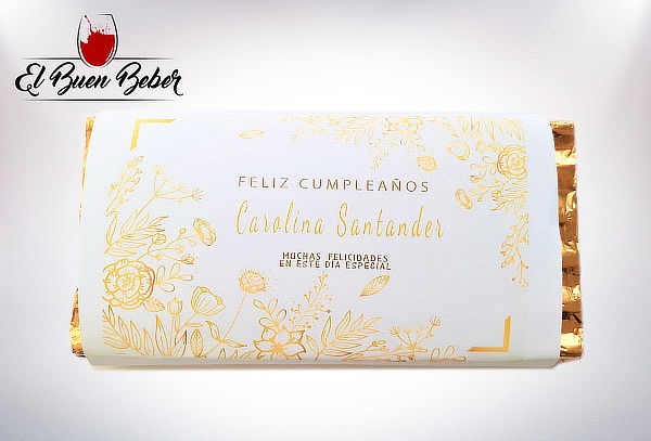 Chocolate de Leche con Etiqueta personalizada para Regalo