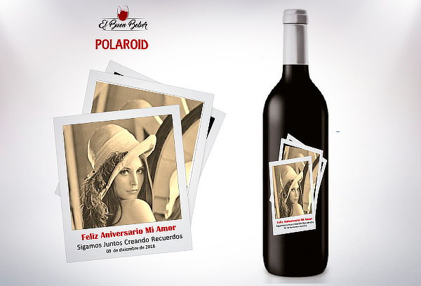 Vino con Etiqueta Personalizada para Regalo