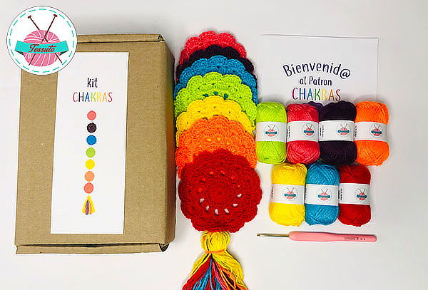 Kit de Tejido a Crochet Chakras en Mándalas + Despacho Inc