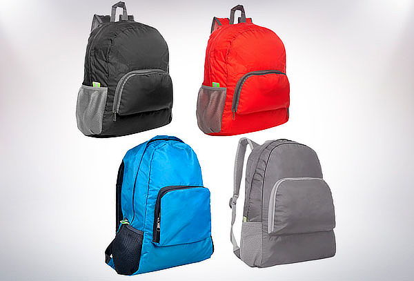 Mochila Plegable De Colores Liviana Camping Viajes Deportiva