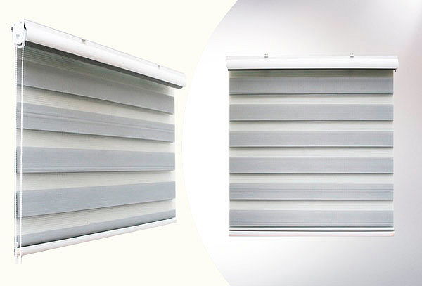 Cortinas Roller Duo Premium Gris