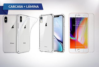Cuida tu celular! Carcasa compatible para iPhone + Lamina