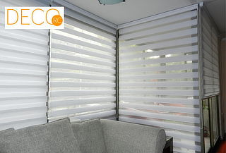 Cortinas Roller Duo Premium Blanco