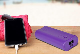 Batería Portable Smartphone Design QUE-4400mAh Púrpura