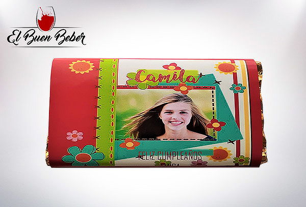 Chocolate de Leche con Etiqueta personalizada para Regalo