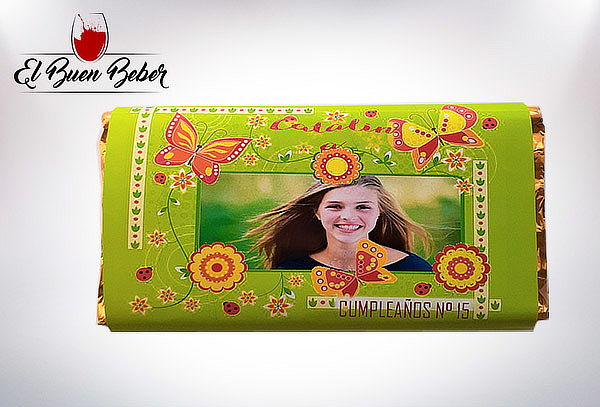 Chocolate de Leche con Etiqueta personalizada para Regalo