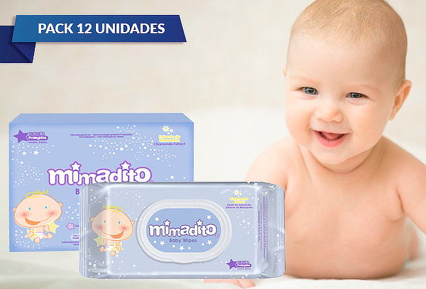 Pack de 12 Toallas Húmedas Premium para Bebe Mimadito