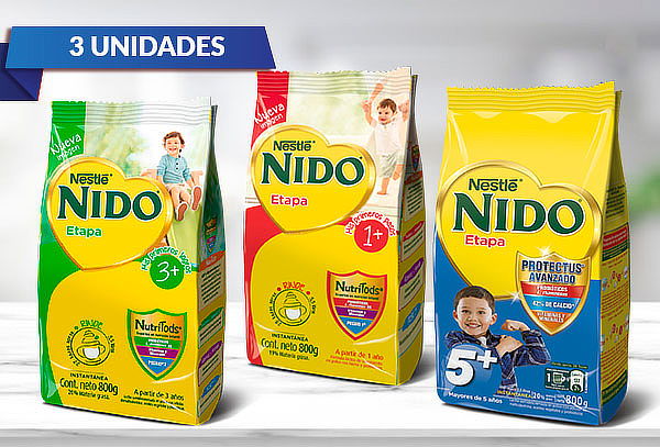 Pack 3 unidades de Nido etapa+ (Softpack 800gramos)