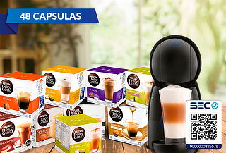 Cafetera DG Piccolo XS + 48 Capsulas Dolce gusto Lungo