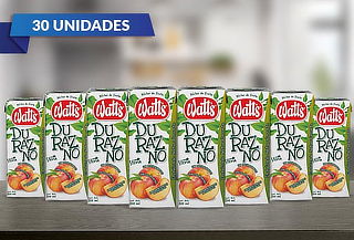 Pack 30 Néctar Watt's Sabor Durazno 200 ml