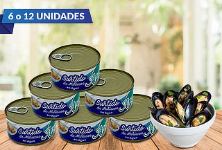 Pack de 6 o 12 Surtido de Mariscos Angelmo  190 gramos