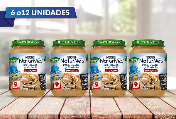 Nestlé: Pack de 6 o 12 Picados  Pollo Verdura Quinoa 215gr