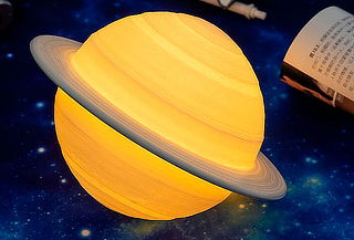 Lampara Saturno Touch Cambia Color