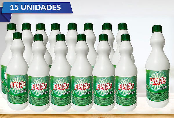 Pack 15 Lts Cloro Concentrado PLAAS